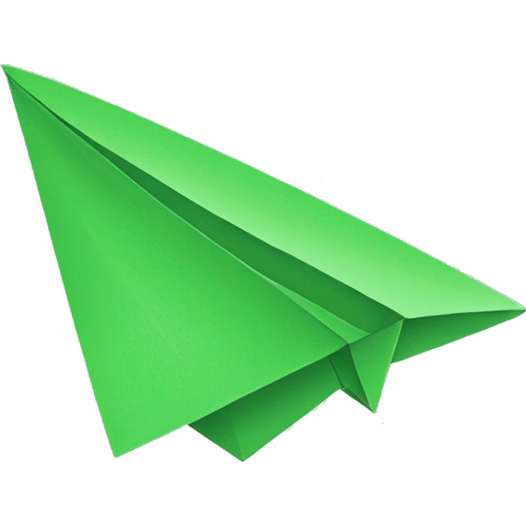 green paper plane emoji