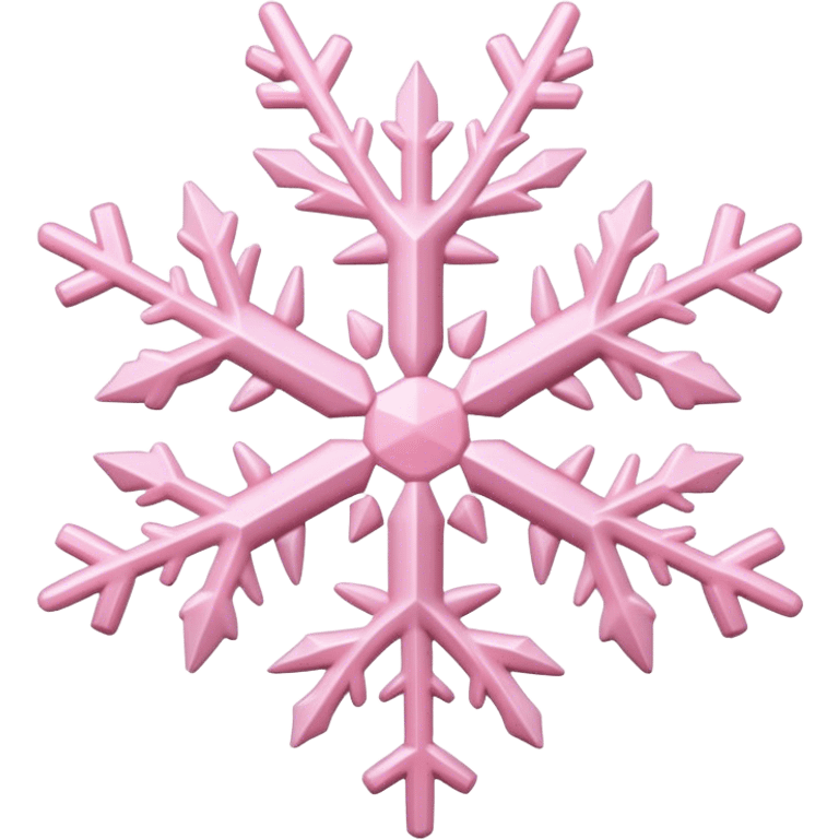 pastel pink snowflake  emoji