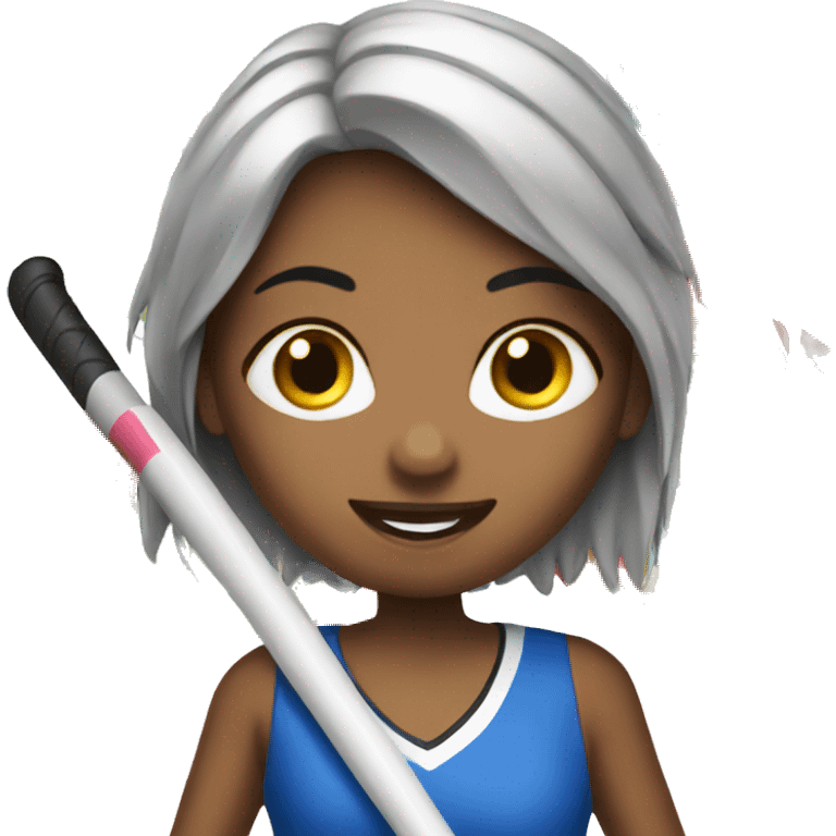 Field hockey girl emoji