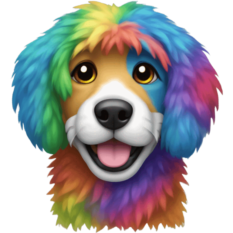  Rainbow dog emoji