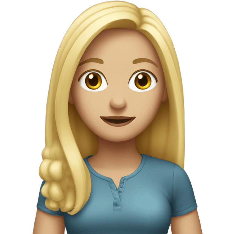 blonde girl emoji