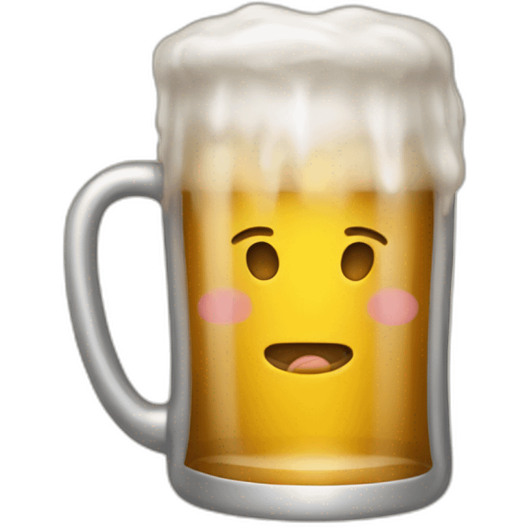 Chat qui boit une bière  emoji