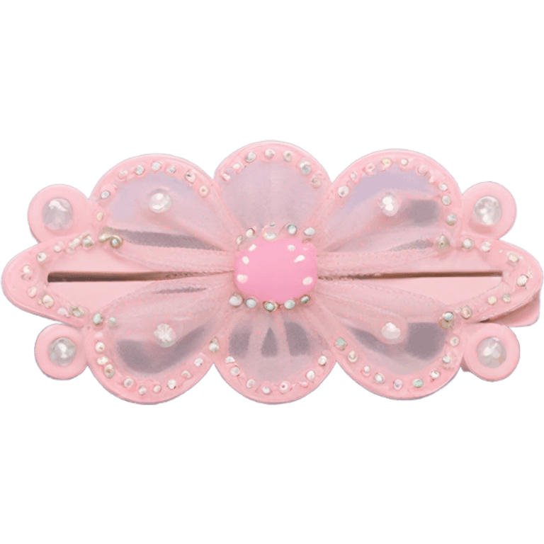 baby pink hair clip emoji