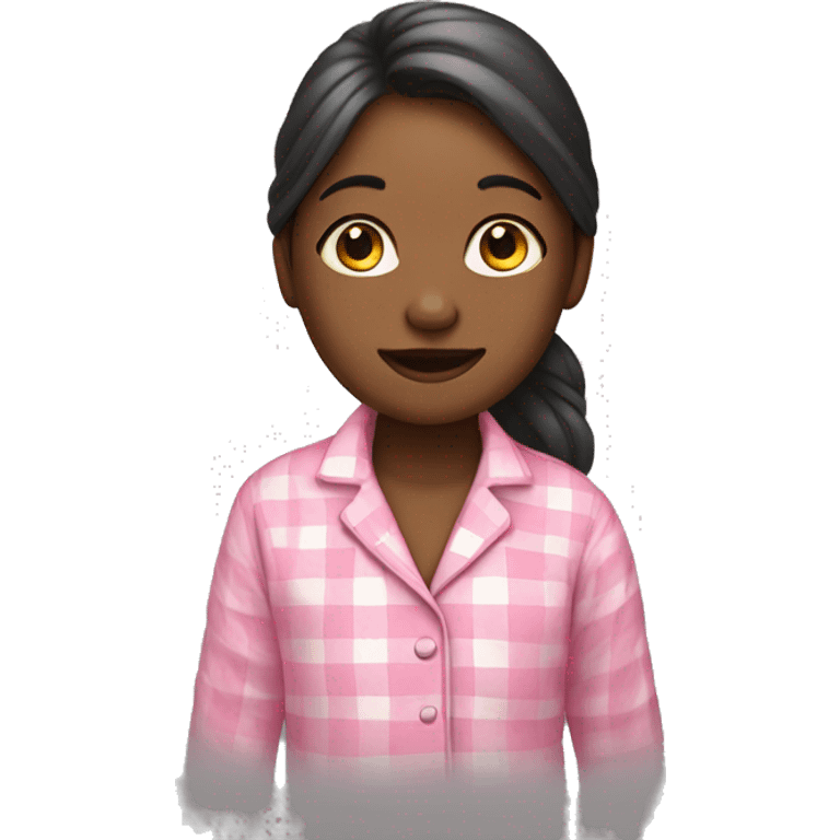 girl with pink pyjamas emoji