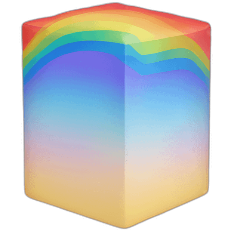 cube rainbow emoji