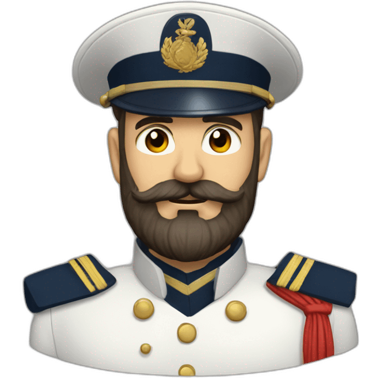 french bearded petty officer emoji