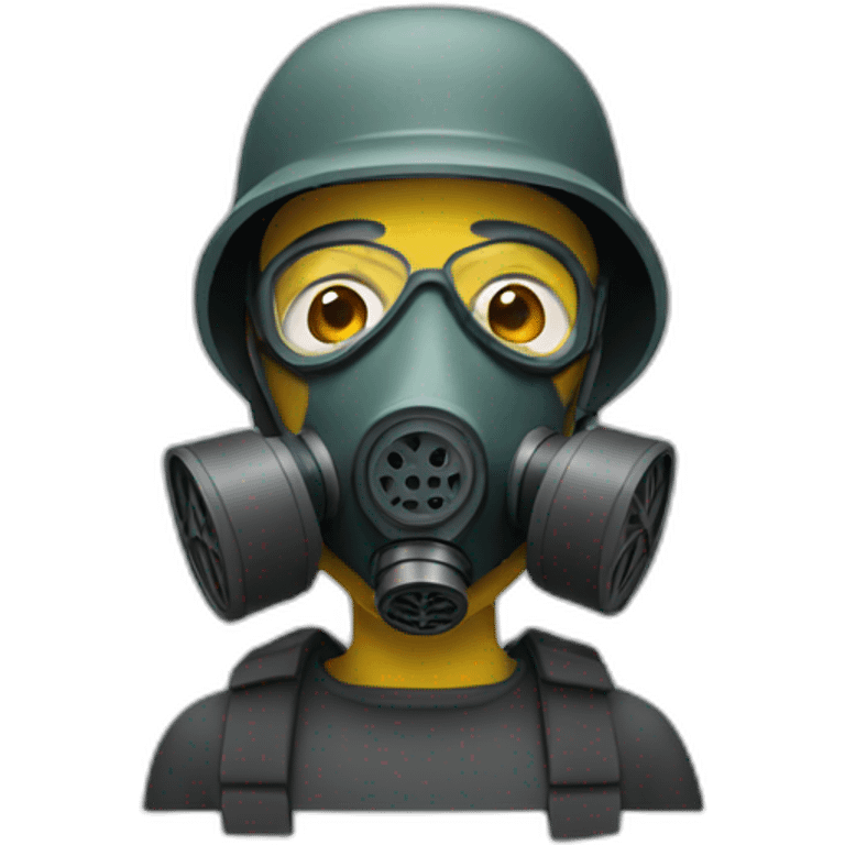 man in gas mask emoji