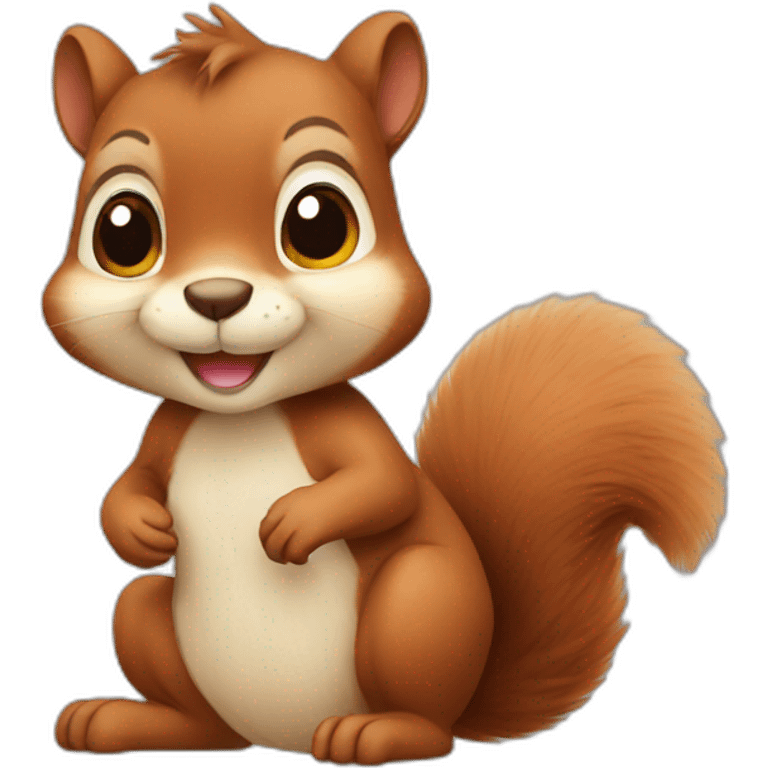 Cute squirrel  emoji