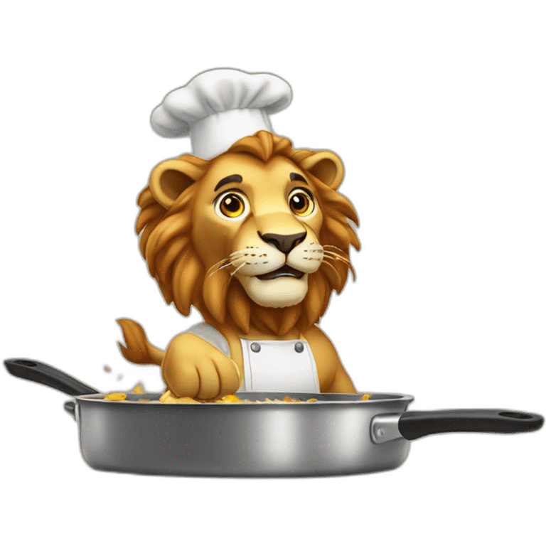 lion cook emoji