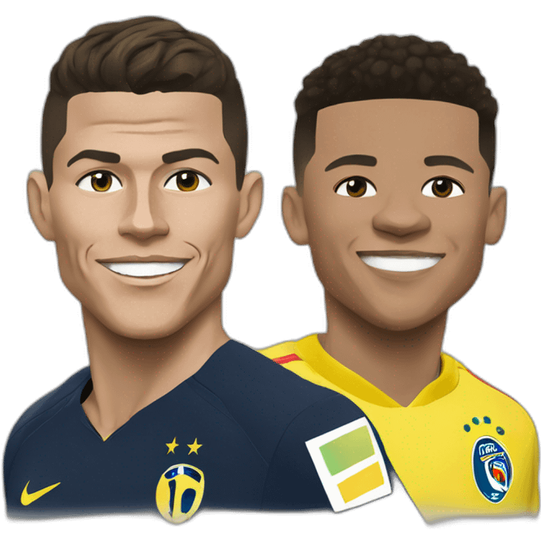 Cristiano ronaldo, Kylian mbappé, Neymar emoji