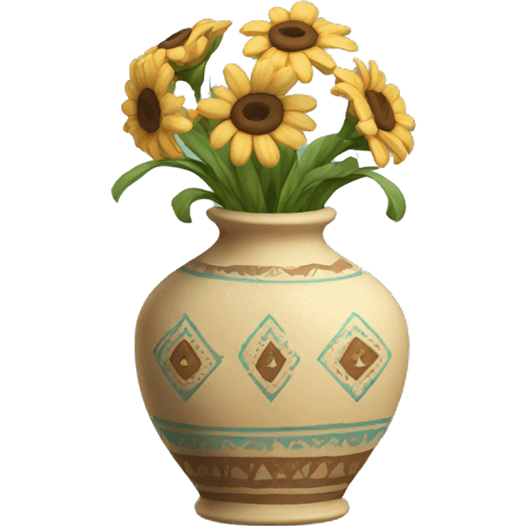 Boho vase emoji