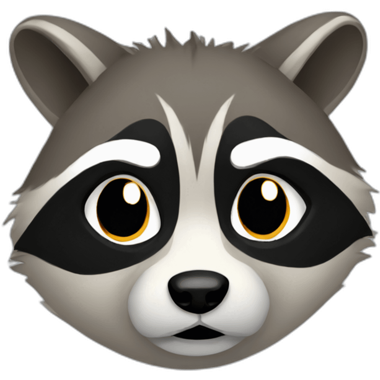 frustrated raccoon emoji