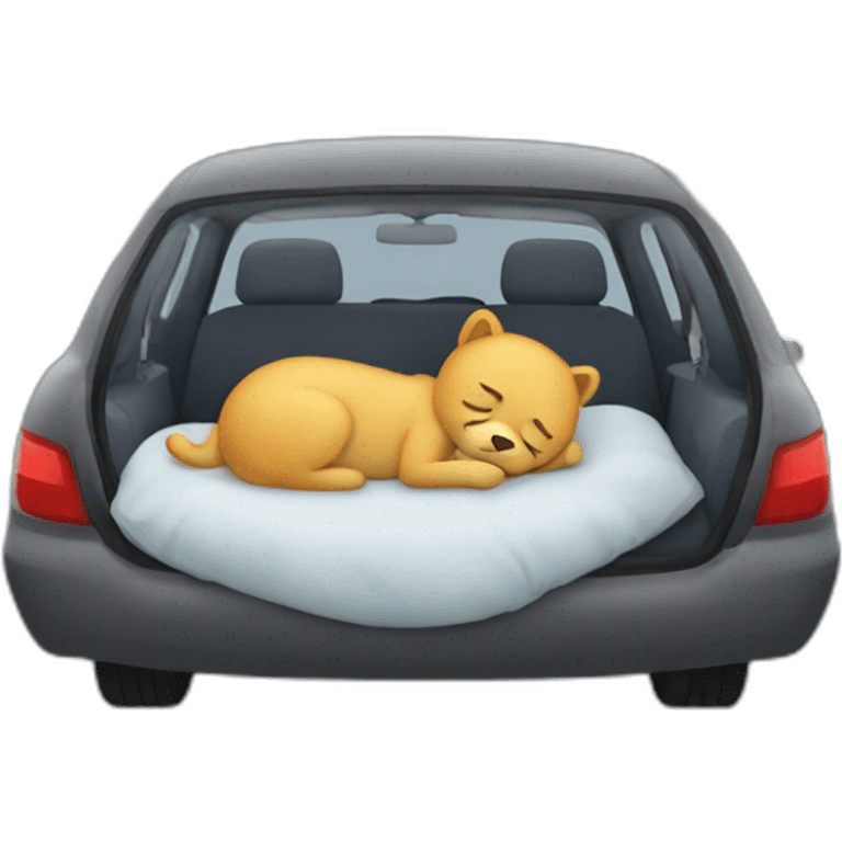 sleeping in car emoji