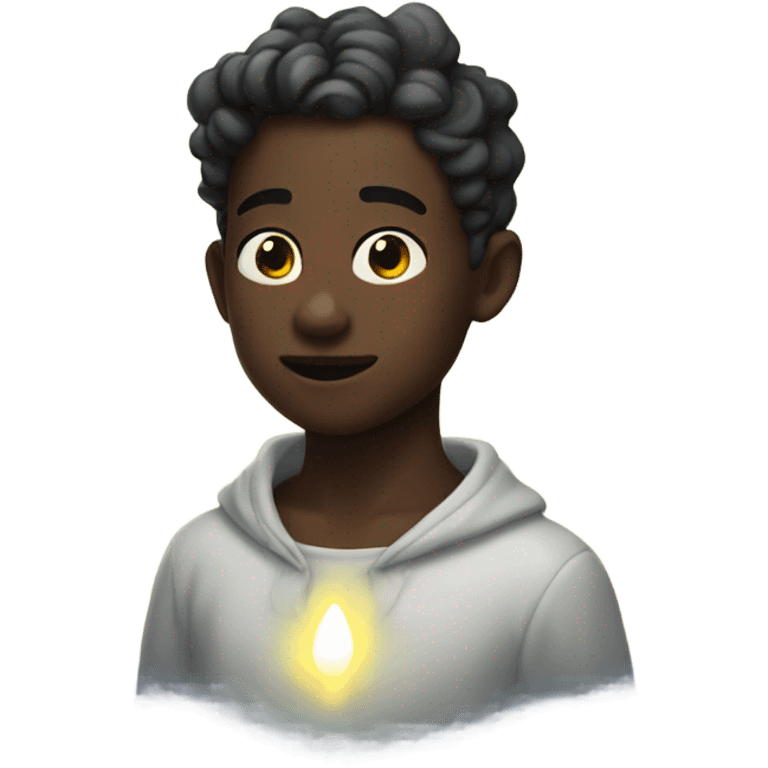 Ethereal glowing boy emoji