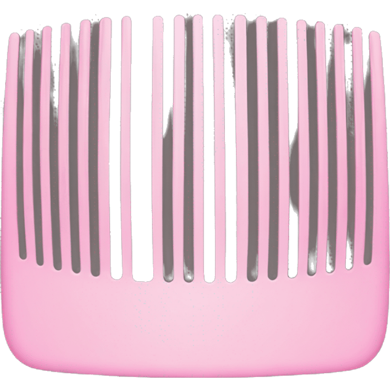 pastel pink round comb emoji