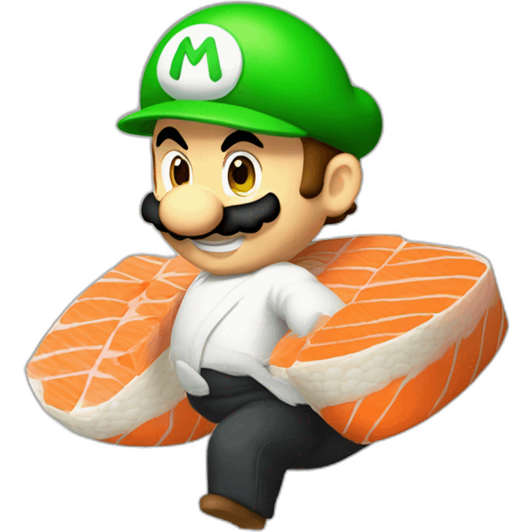 sushi-mario-luigi-jump emoji