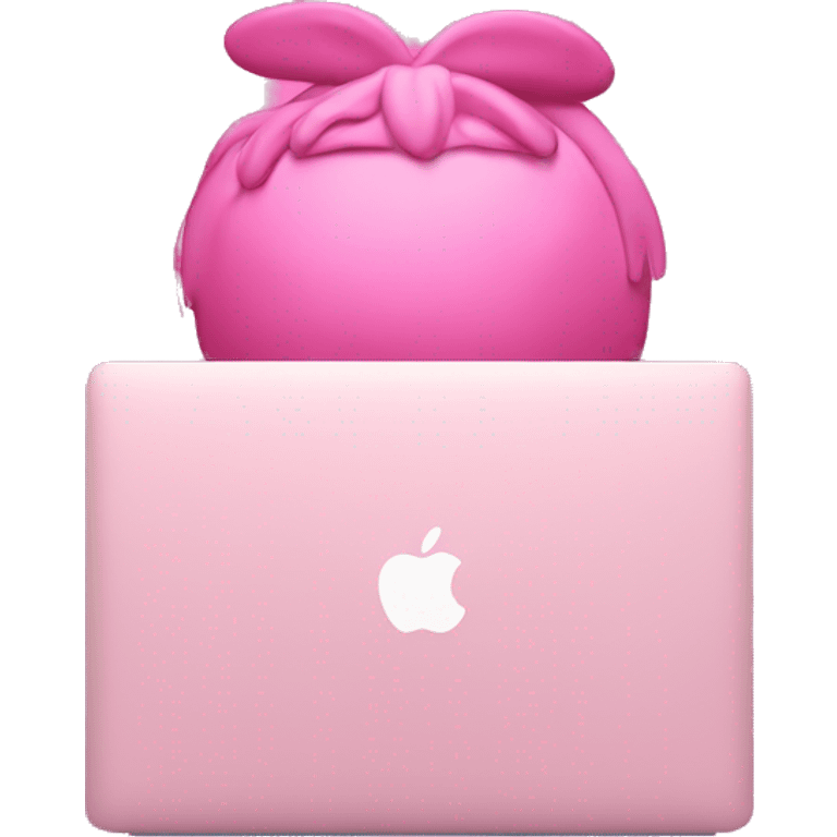 Pink macbook emoji