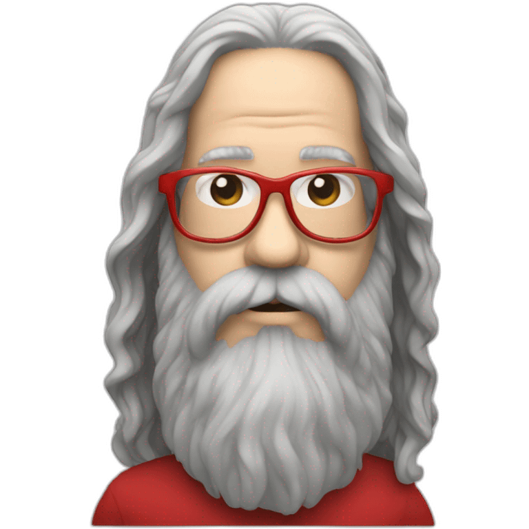 rick rubin with red-tinted and wire-rimmed glasses emoji