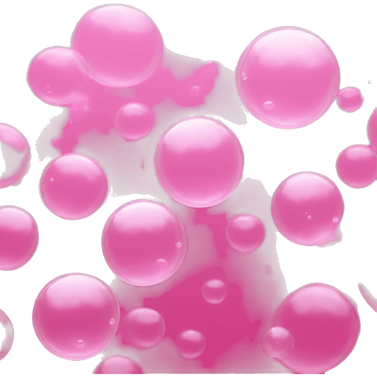 pink soap bubbles emoji