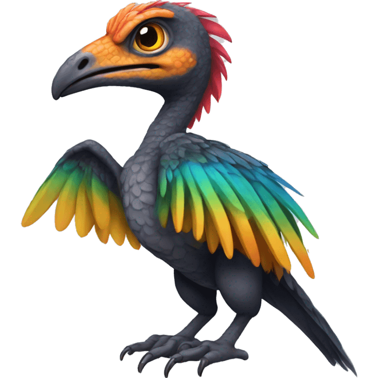 Colourful Velocitaptor  emoji