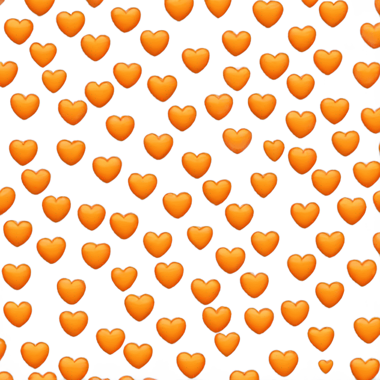 Orange two hearts emoji