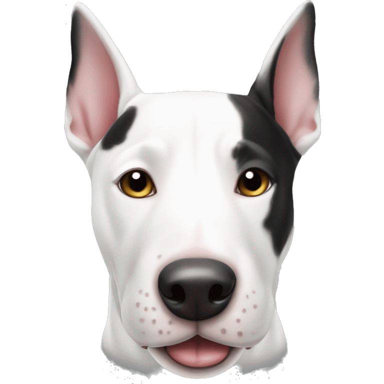 black and white bull terrier emoji