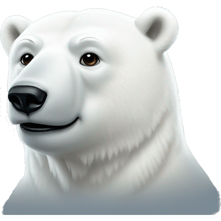 white polar bear emoji