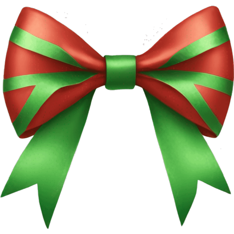 Christmas bow emoji