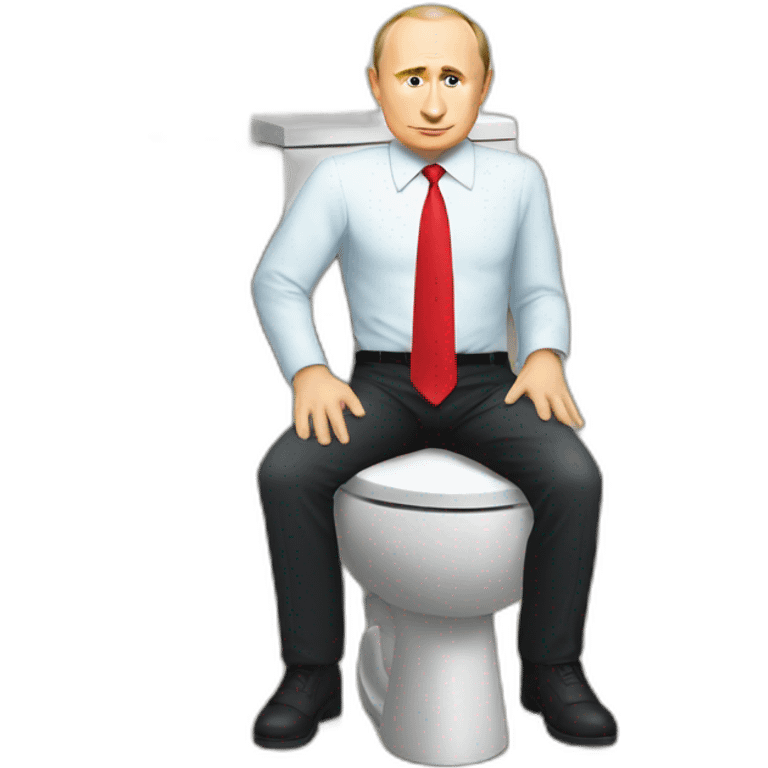 Putin sit in toilet emoji