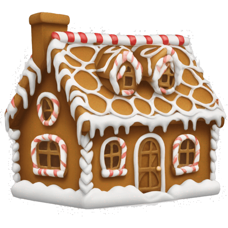 gingerbread house emoji