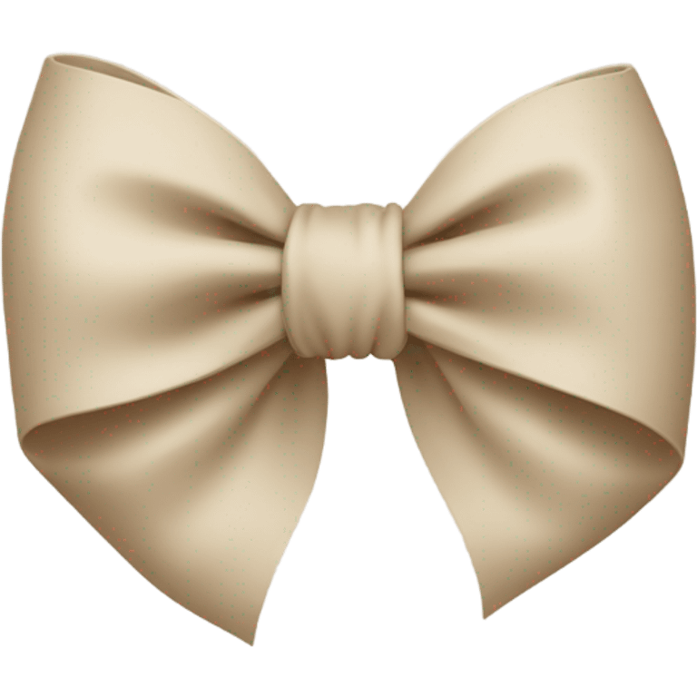 Beige bow emoji