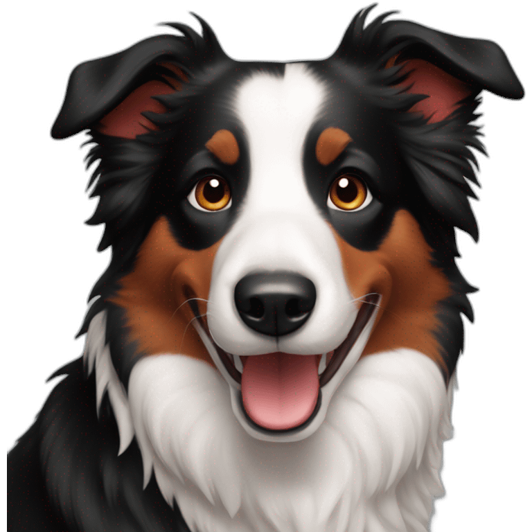 Border Collie Red smiling emoji