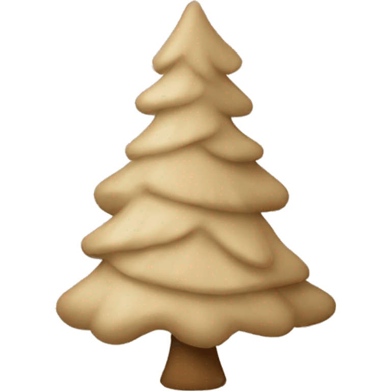 beige christmas tree emoji