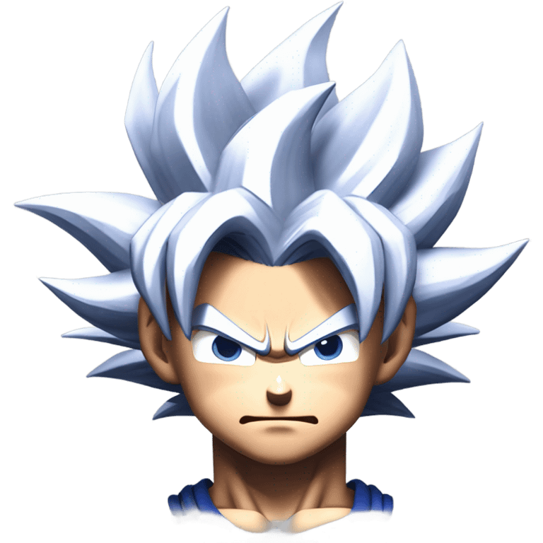 Goku ultra instinct powering up emoji