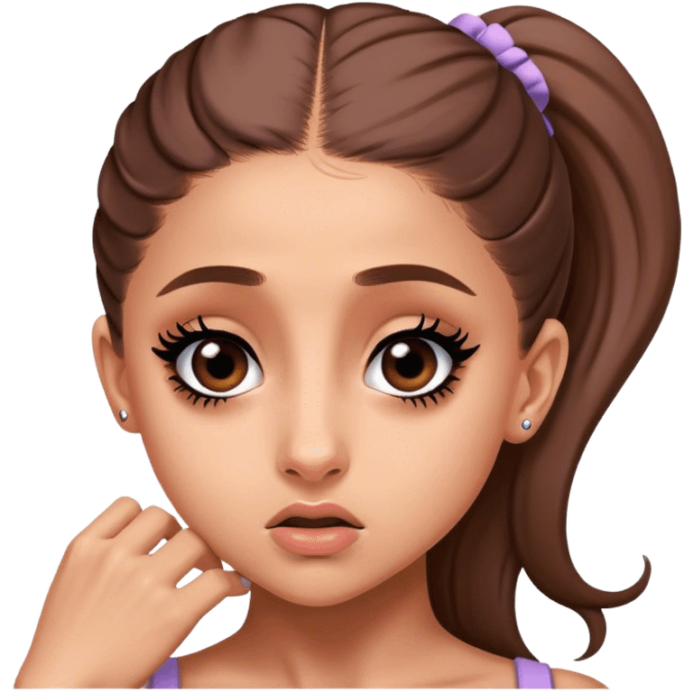 Ariana grande rolling her eyes  emoji