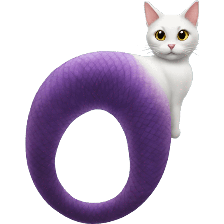 cat wearing a mermaids tail. emoji