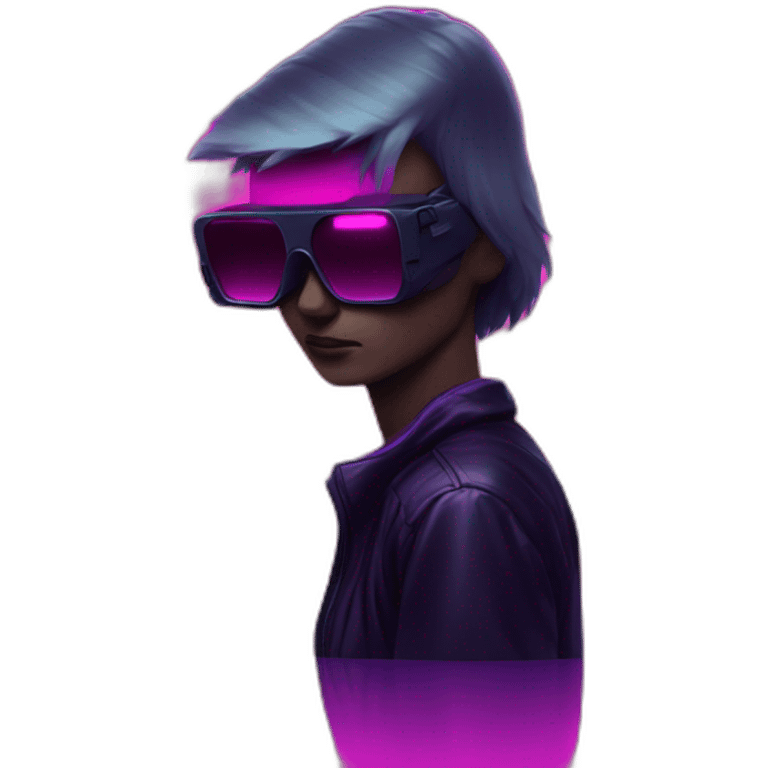 synthwave lurker emoji