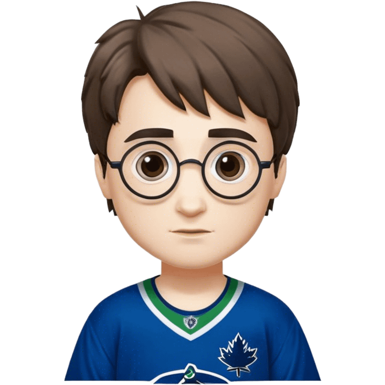 Harry Potter wearing Canucks jersey emoji