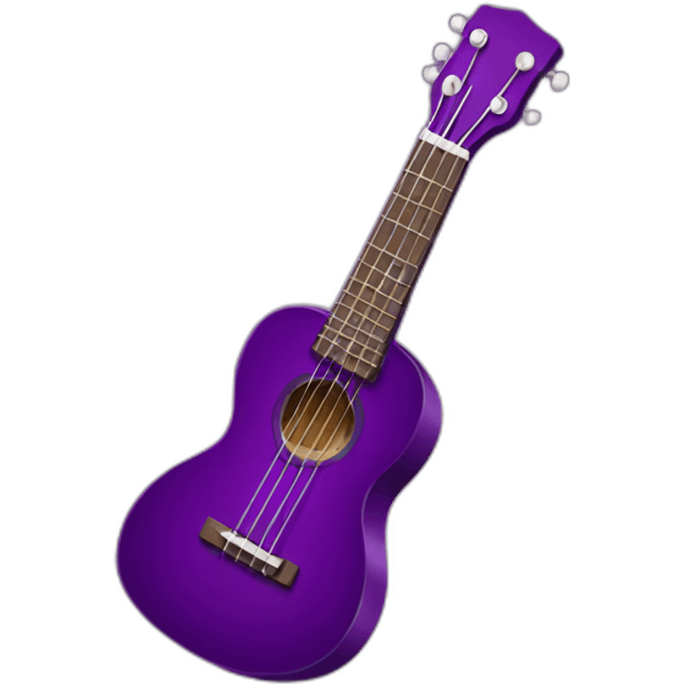 purple ukulele emoji