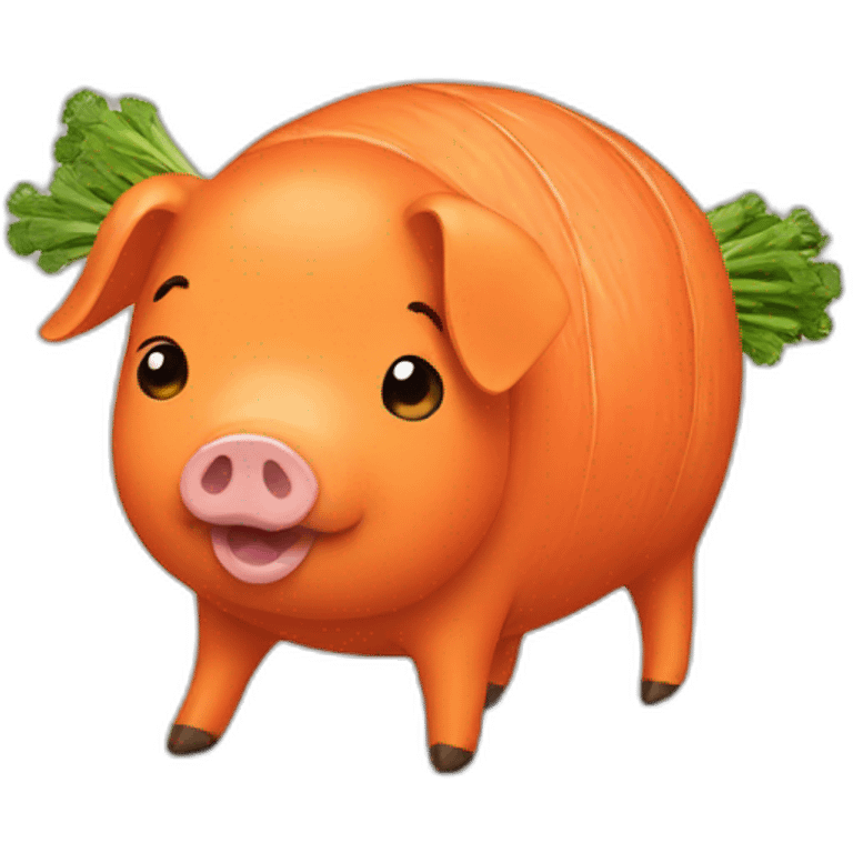 Carrot pig emoji