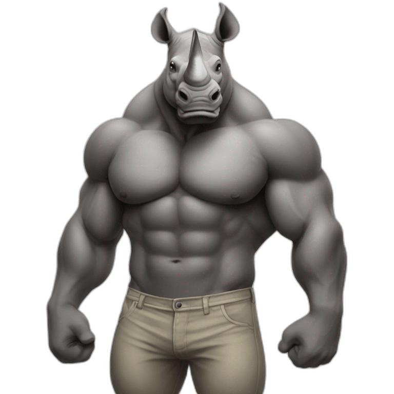 Rhinoceros Bodybuilder emoji