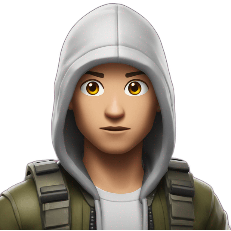 Eminem in battle royale game "Fortnite" emoji