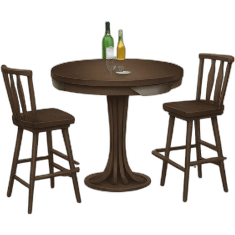 table bar chairs emoji