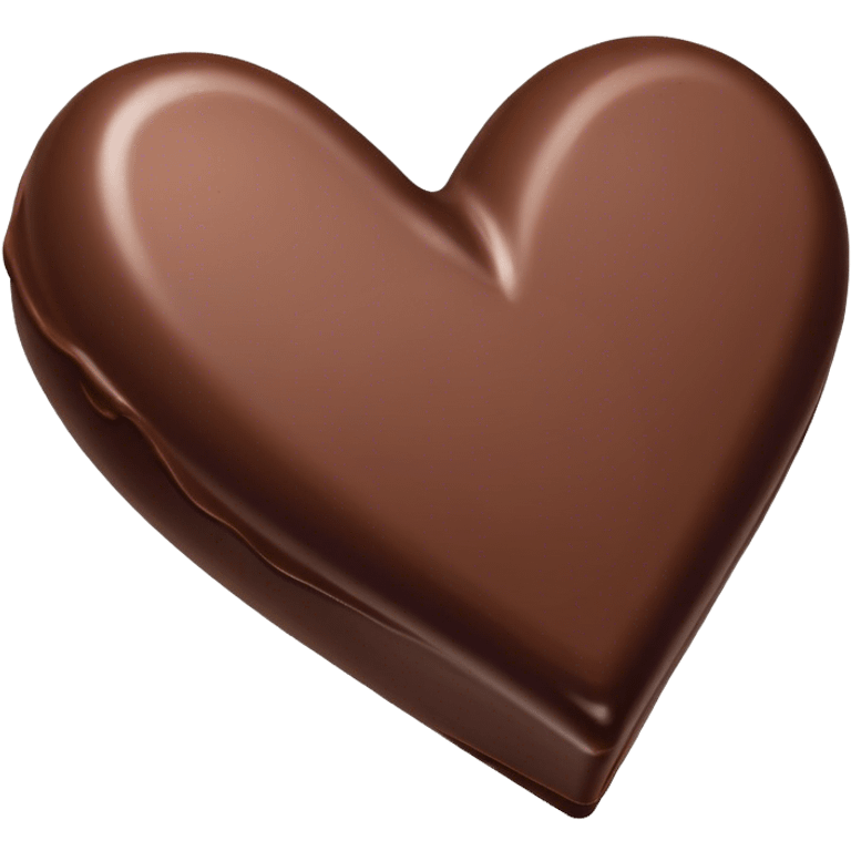 one heart shaped chocolate truffle emoji