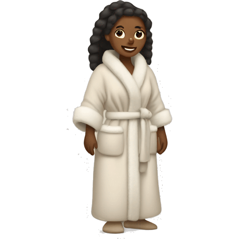 Lady in Ugg robe emoji