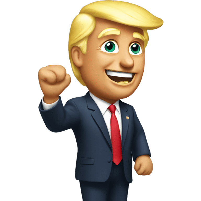 Trump celebrating  emoji