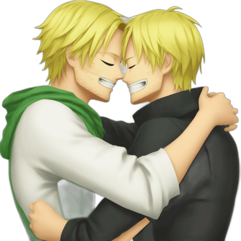 Zoro Hug Sanji emoji