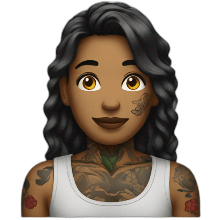 person with tatoos emoji