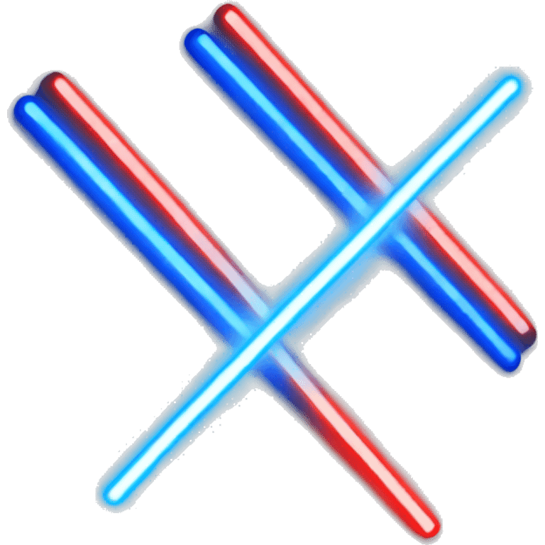 Lightsabers red and blue  emoji