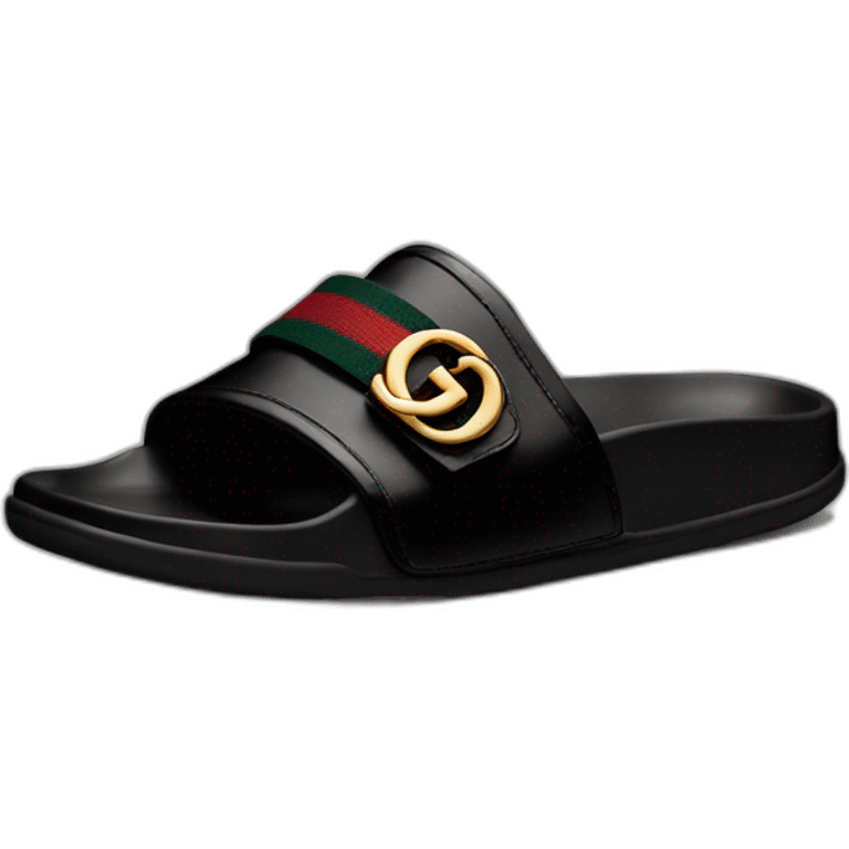 Black Gucci slide emoji